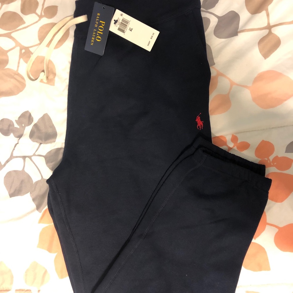 Dark blue polo sweat pants